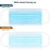 50Pcs 3-Layers Disposable Face Masks Elastic Earloop 95% Melt-Blown Filter Sanitary Face Mask