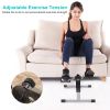 Foldable Exercise Bike Pedal Fitness Exerciser Cycle Bike with LCD Display Mini Pedal Exerciser for Leg Arm Physical Therapy Home Office Gym